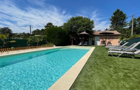Grande piscine à partager Gîte n°304724 Salavas - Ardèche - Grande piscine à partager