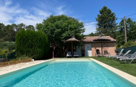 G&icirc;te n&deg;304725 Salavas - Ard&egrave;che - Grande piscine &agrave; partager