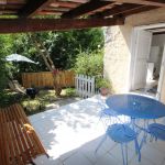 La terrasse privative du g&icirc;te