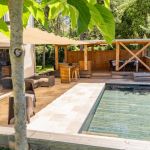 vue piscine/pool house les pins