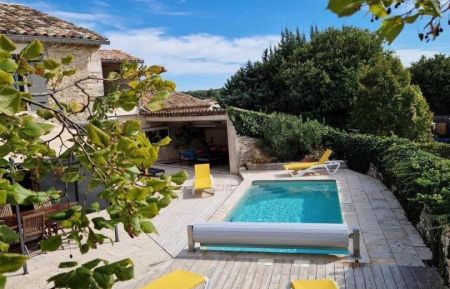 la piscine chauffée Gîte n°168715 Orgnac-l'Aven - Ardèche - la piscine chauffée
