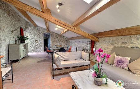G&icirc;te n&deg;294702 Saint-Sauveur-de-Cruzi&egrave;res - Ard&egrave;che - Charme et convivialit&eacute; de la pi&egrave;ce de vie