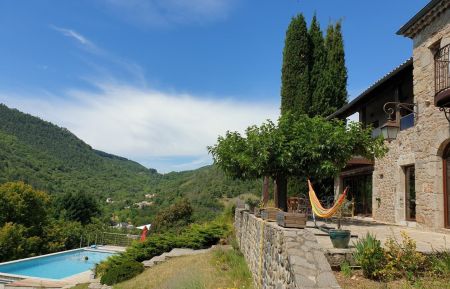 G&icirc;te n&deg;11703 Vall&eacute;es-d'Antraigues-Asperjoc - Ard&egrave;che - Le g&icirc;te et sa piscine &agrave; partager 